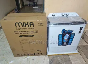 Mika 8kg Twin Tub Washer – Heavy Duty Performance