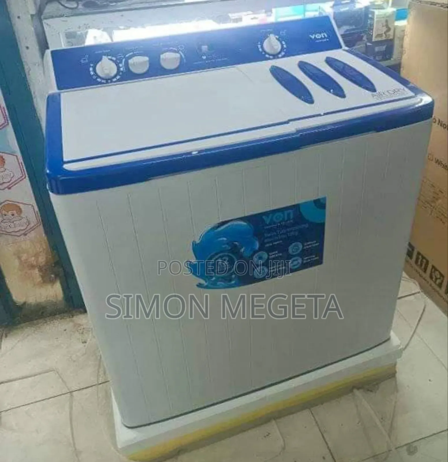 Von 12kg Twin Tub Washing Machine – Heavy Duty Performance