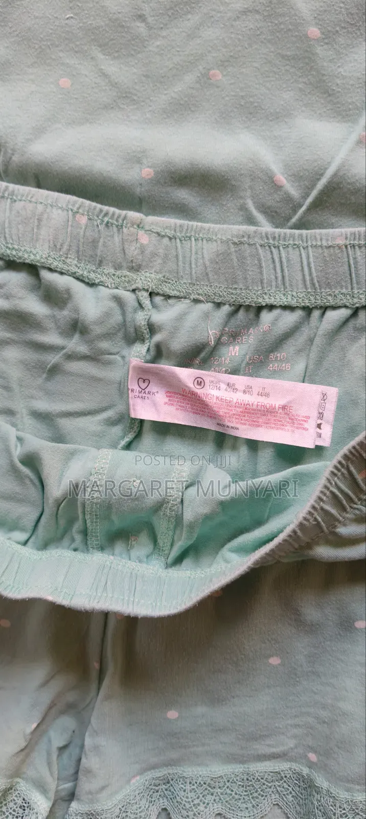 Light Green and Flowed Pajama Wear