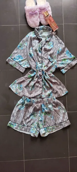 Light Green and Flowed Pajama Wear