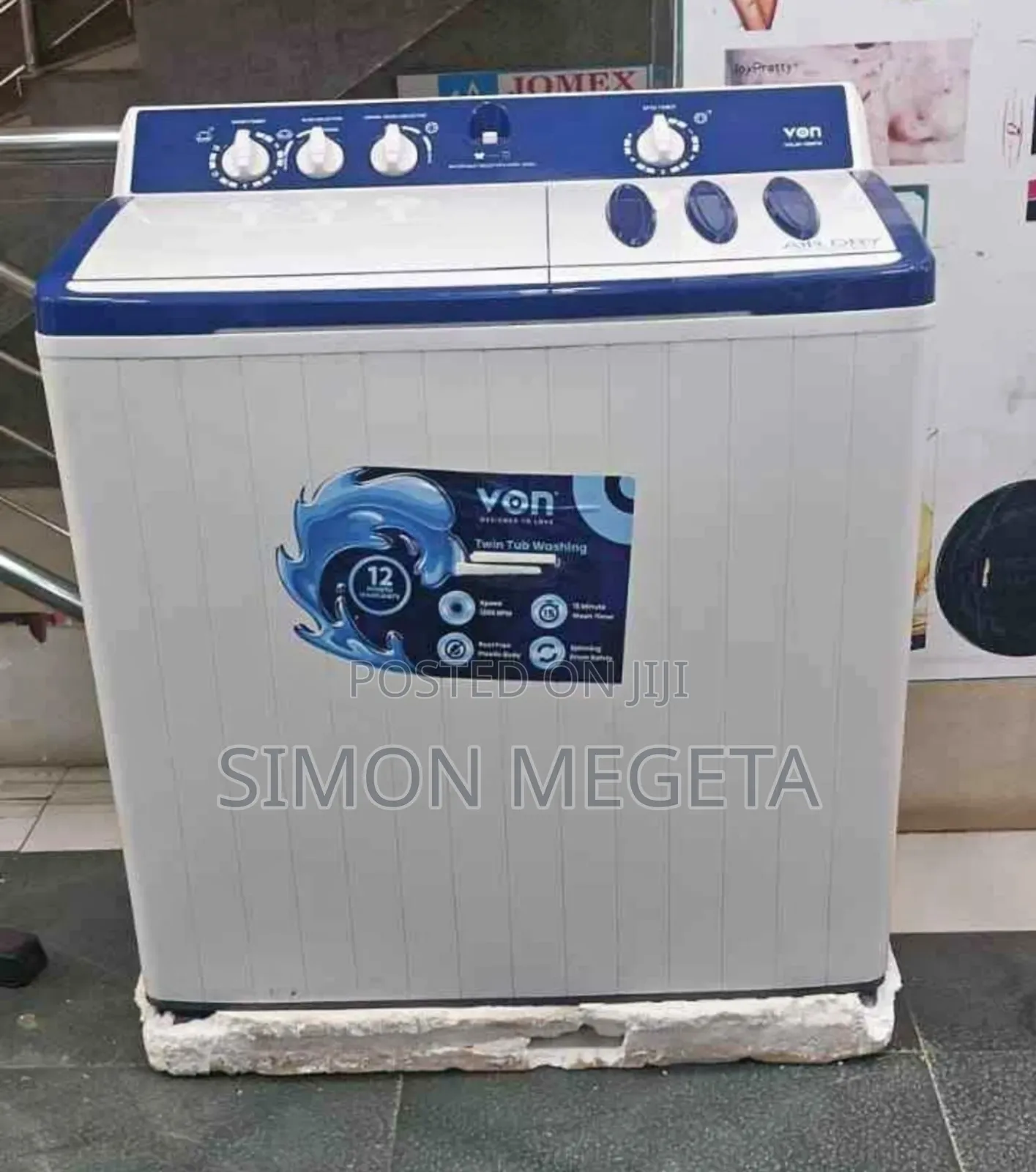 Von 12kg Washing Machine – Built for Large Loads