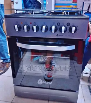 Nunix 60×60 Free Standing Cooker – Gas Burner + Oven Combo