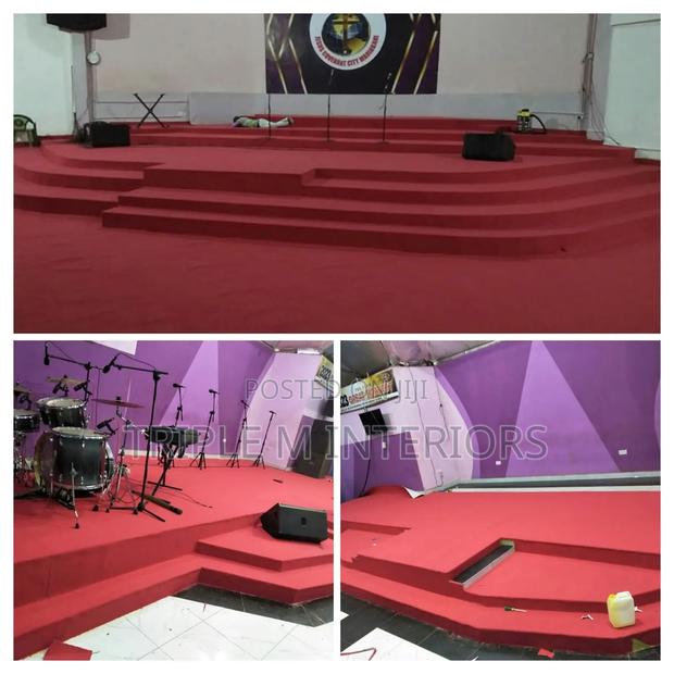 Prestige Worship Platform Flooring Solution