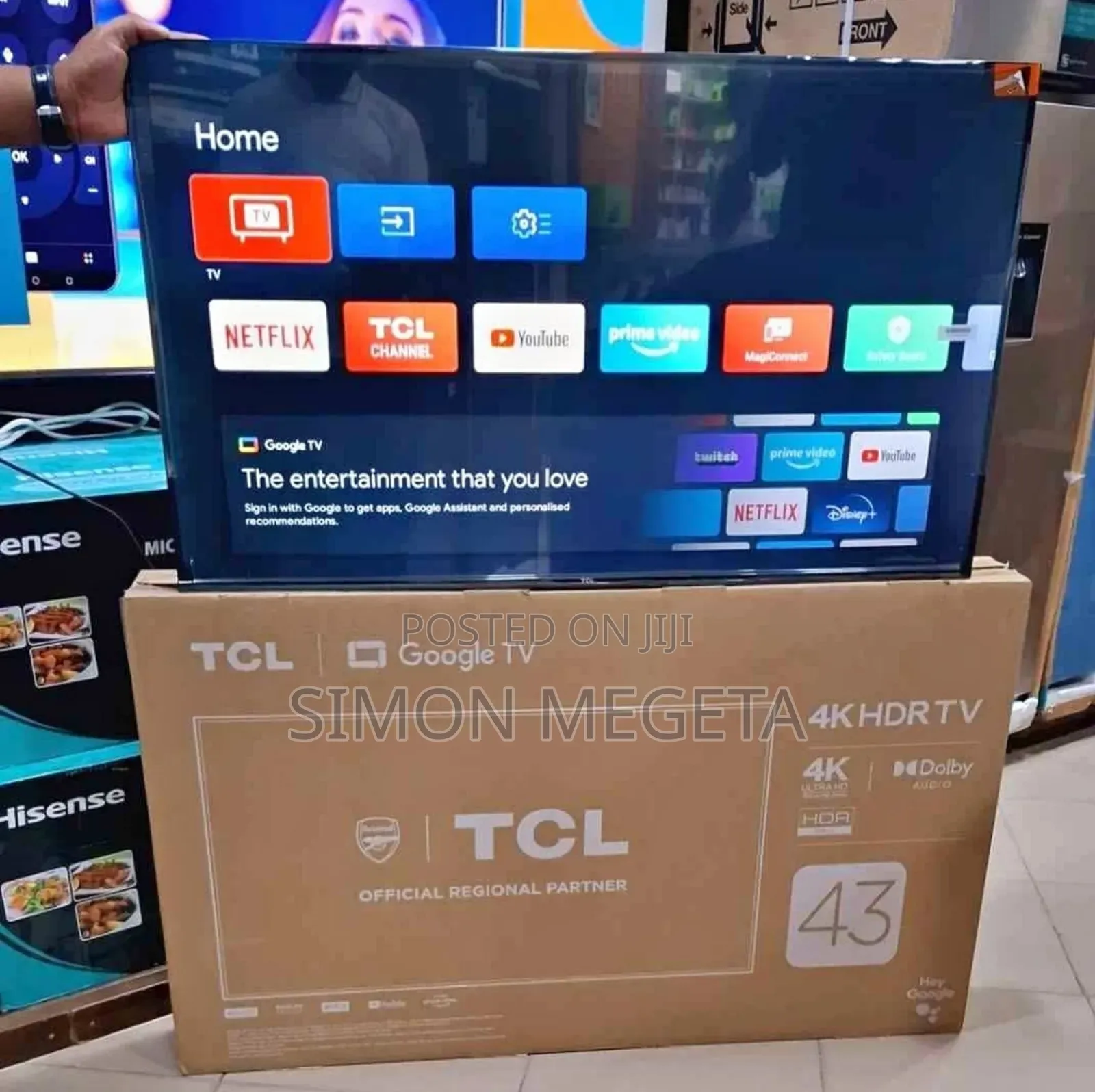 TCL 43” Smart Tv – Ultra Hd Crystal Clear Display