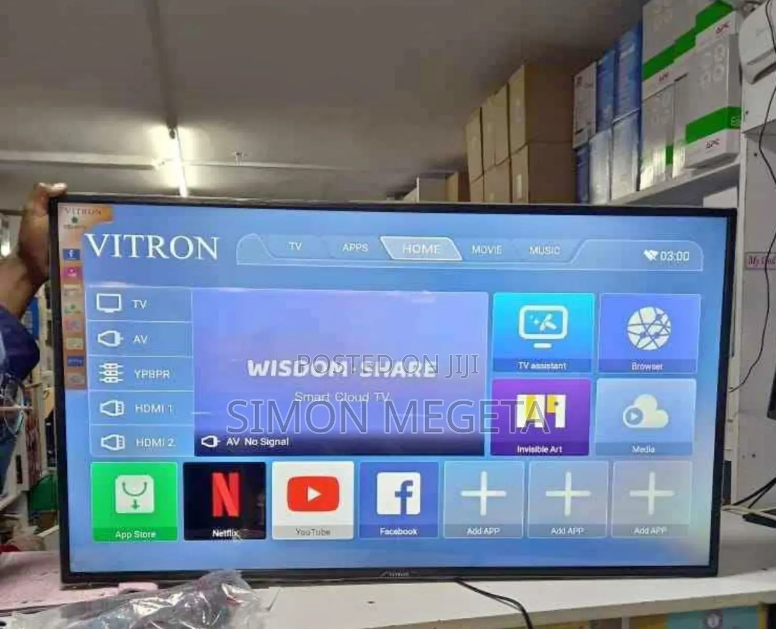 Vitron 43” Led Smart Tv – Immersive Viewing Experience
