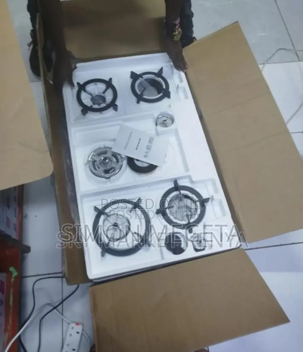 Silver Bolesi 5burner in-Built Cooker