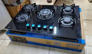 Black Bolesi 5burner in-Built Cooker