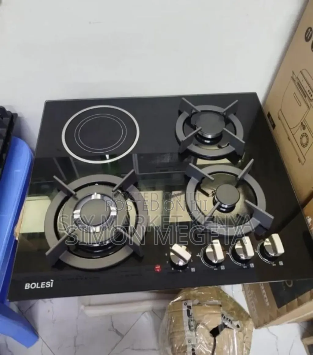 Wok Burner. Bolesi 3burner in-Built Cooker + 1 Infrared Burner. Home