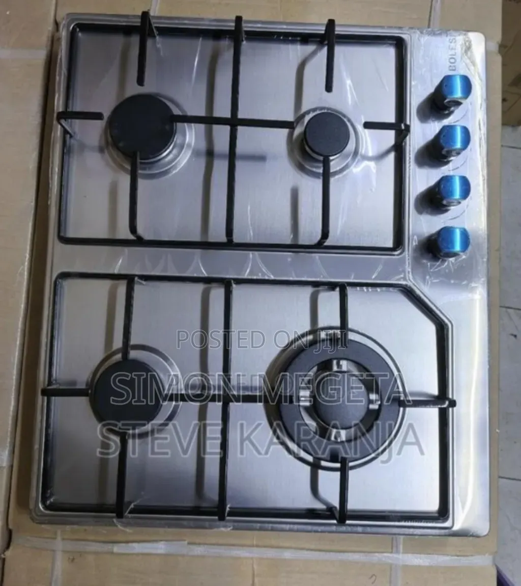 Top Glass Bolesi 4burner in-Built Cooker