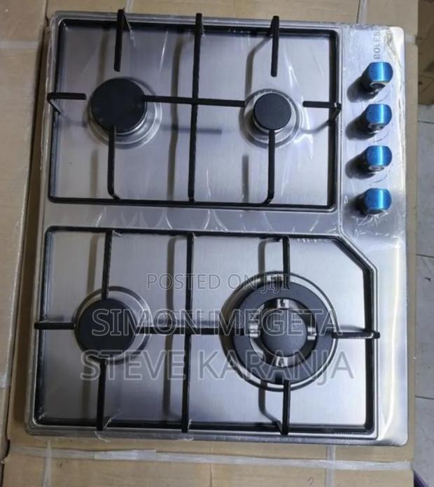 Top Glass Bolesi 4burner in-Built Cooker