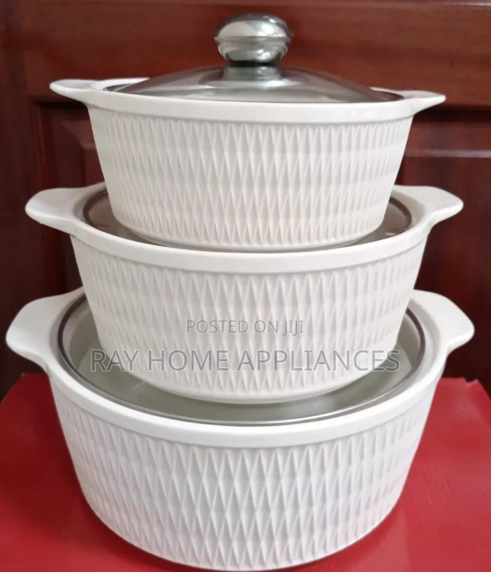 Soup Pots Set White