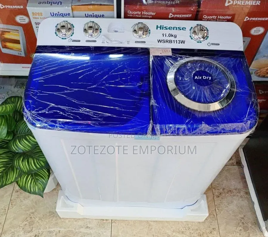 Hisense 11 KGS Twin Tub Semi-Automatic Washing Machine