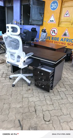 Executive Imported Modern Office Desk Plus Ergonomic Orthopedic Chair