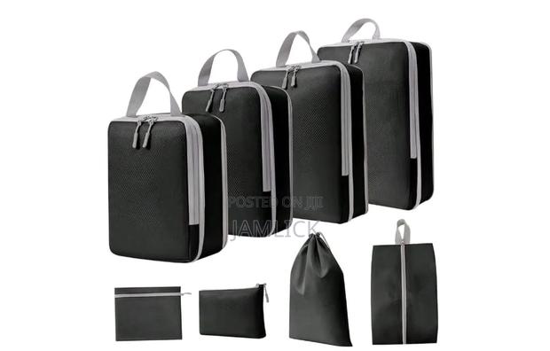 Set of 8 PCS Compressible Packing Travel Storage Bags –Cr