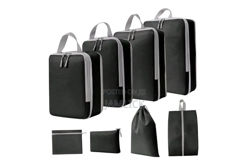 Set of 8 PCS Compressible Packing Travel Storage Bags –Cr