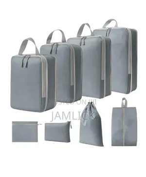 Set of 8 PCS Compressible Packing Travel Storage Bags –Cr