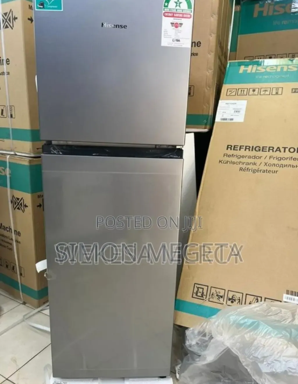 Colour Silver Hisense 154l Fridge