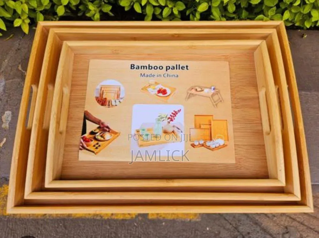 Multifunctional 3-in-1 Bamboo Serving Trays –Sn