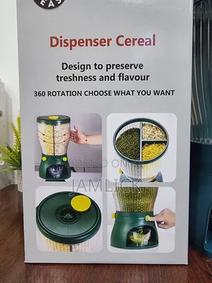 5l Rotating 3-Partition Cereal Dispenser - Sn