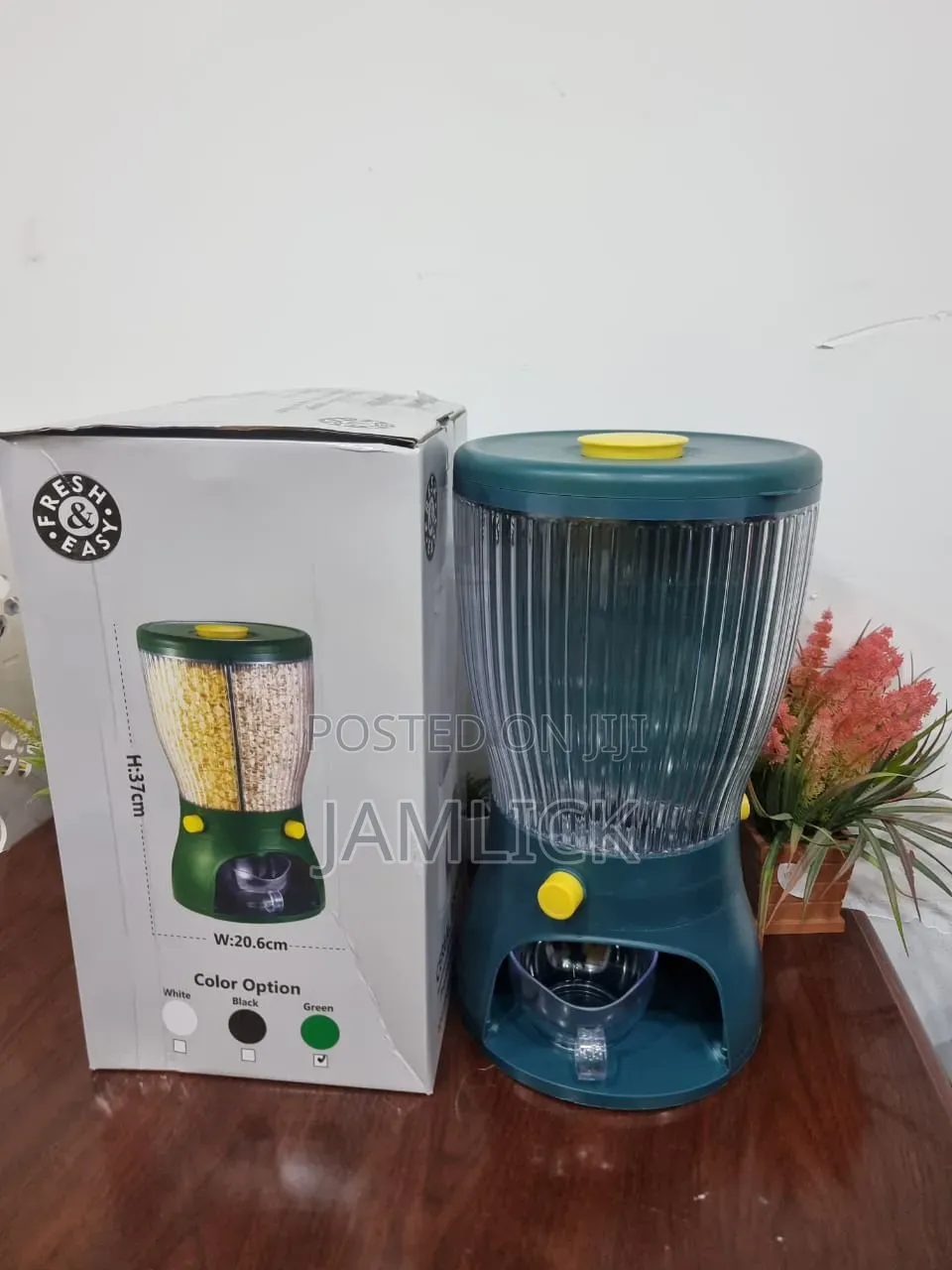 5l Rotating 3-Partition Cereal Dispenser - Sn