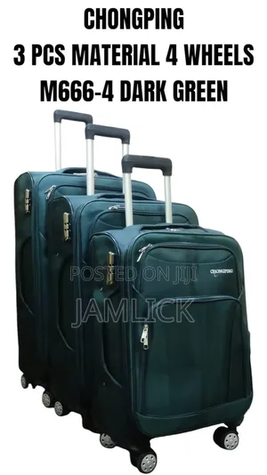 3pcs Chongping Material Suitcase Set (4 Wheels)
