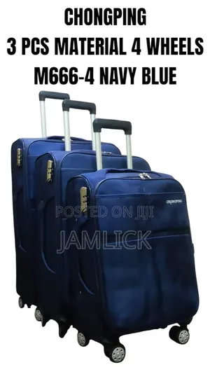3pcs Chongping Material Suitcase Set (4 Wheels)