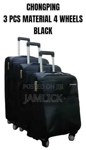 3pcs Chongping Material Suitcase Set (4 Wheels)