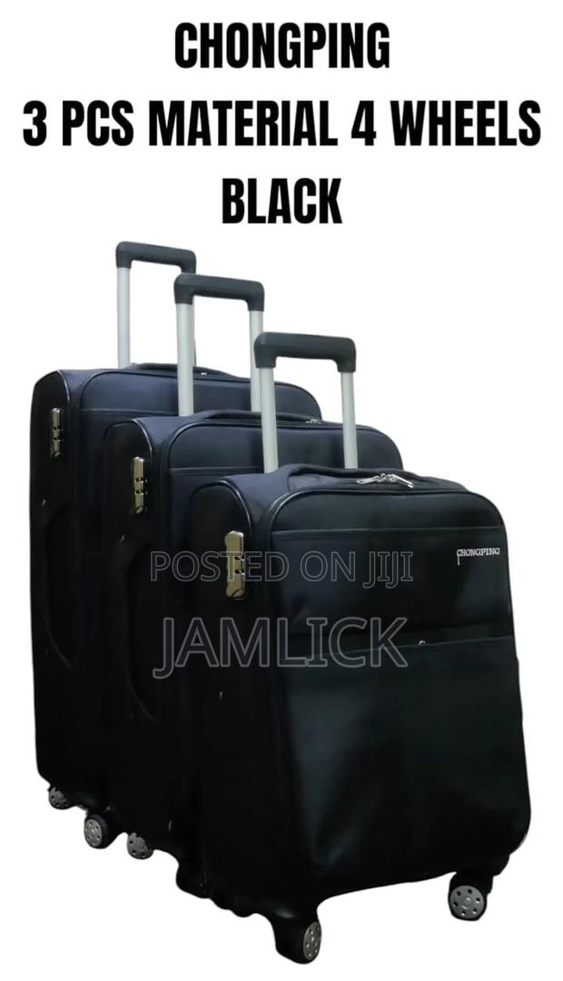 3pcs Chongping Material Suitcase Set (4 Wheels) - thumbnail 4