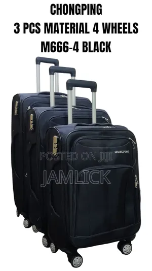 3pcs Chongping Material Suitcase Set (4 Wheels)