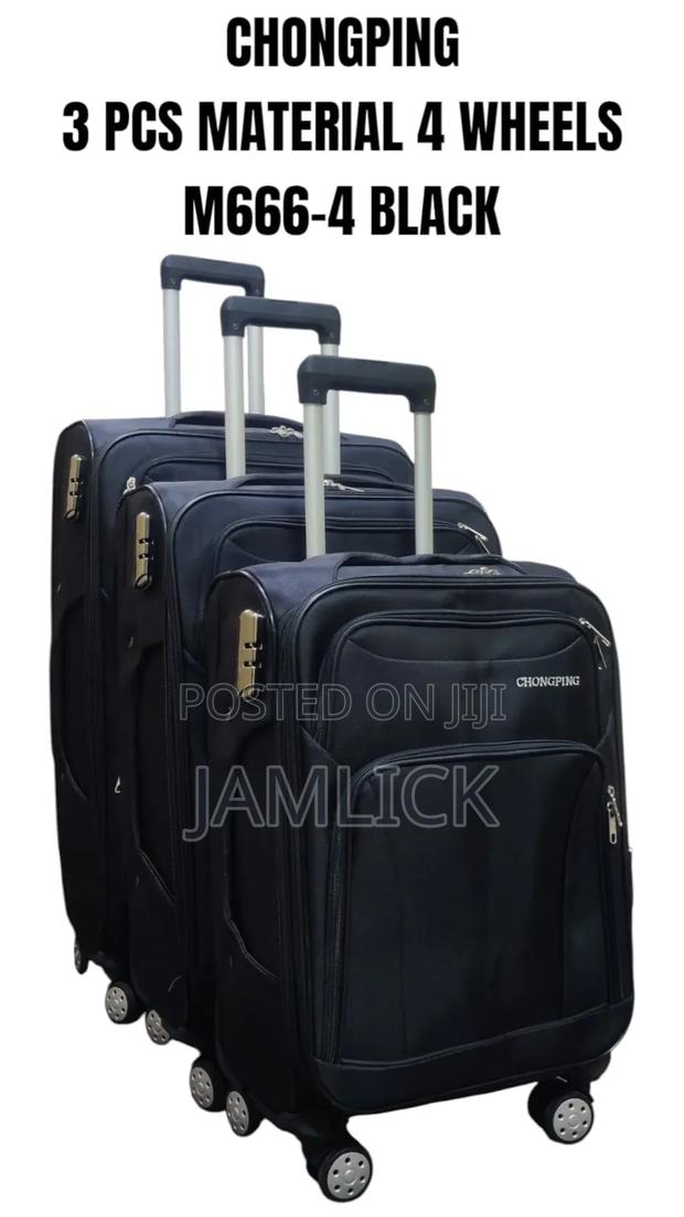 3pcs Chongping Material Suitcase Set (4 Wheels) - thumbnail 5