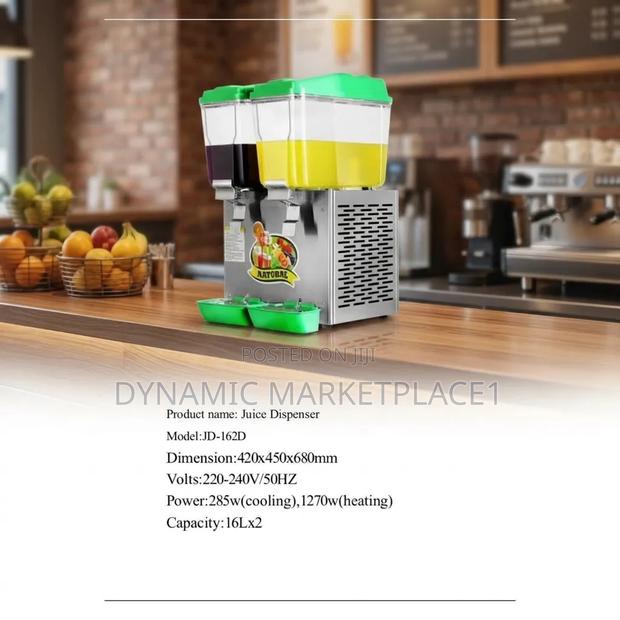 Jd-162d Commercial Dual-Tank Juice Dispenser