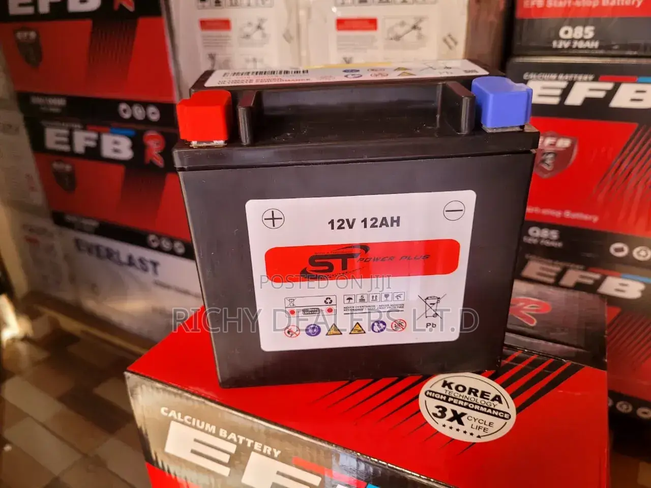 St Power 12v/12ah Car Battery