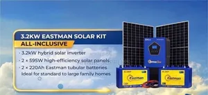 3.2kva Eastman Solar Kit+2pcs Tubular Battery