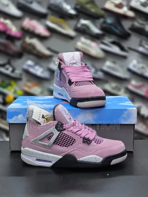 Ladies Air Jordan 4 Retro Orchid Sneakers