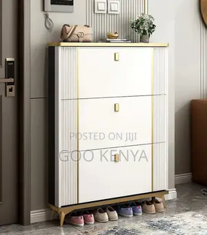 Home Shoe Rack; Modern Ultra-Thin Flip Door Metal Shoe Rack Cabinet