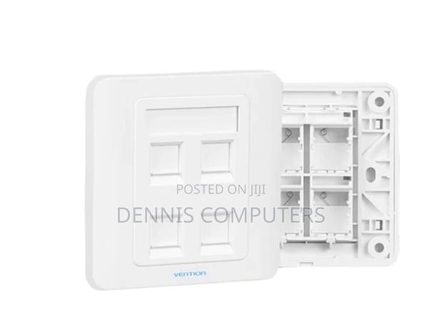 Vention 4-port Wall Faceplate White 86 Type - thumbnail 2