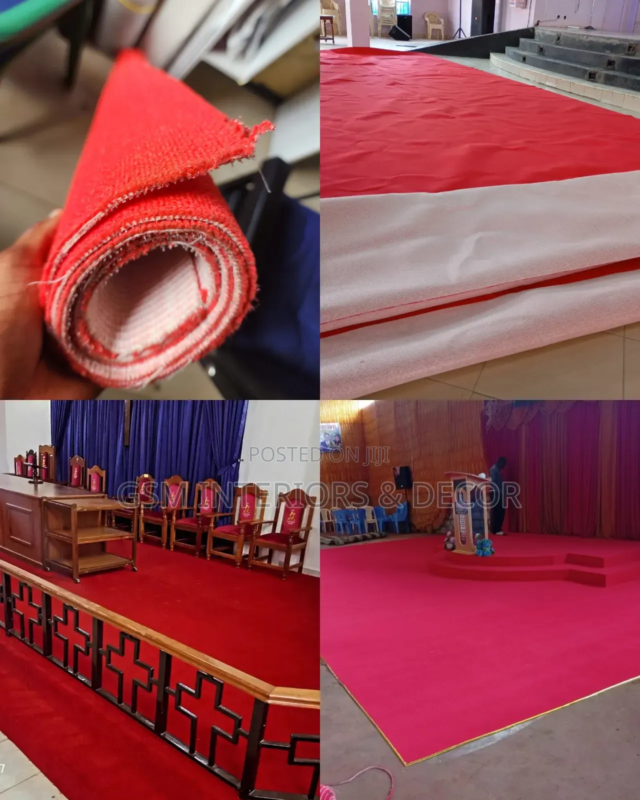 Lux and Soft Red Carpets in Office Carpeting Nai
