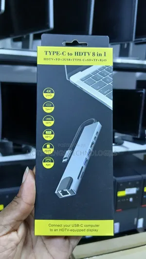 Type C to HDTV 8 in 1 Adapter