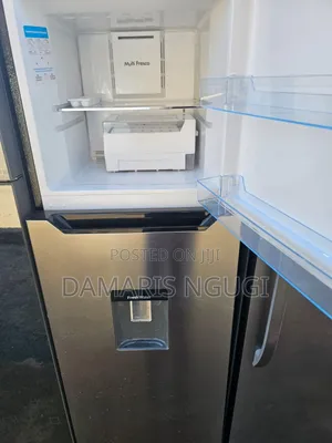 Von With Dispenser Double Door Fridge