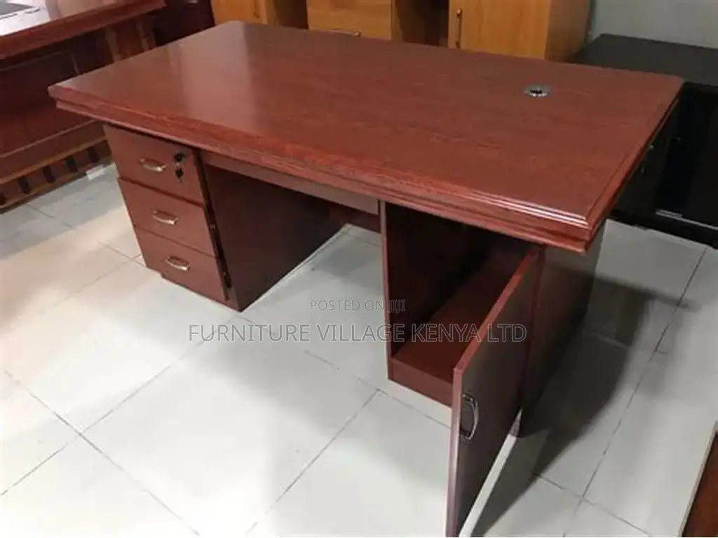 1200mm Mahogany Executive Table With Drawers