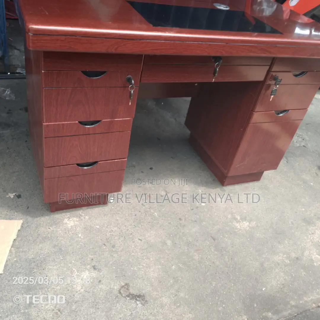 1200mm Mahogany Executive Table With Drawers