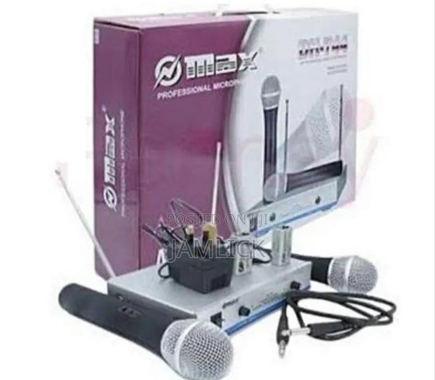 Omax Dual Channel Uhf Wireless Microphone System –Dv