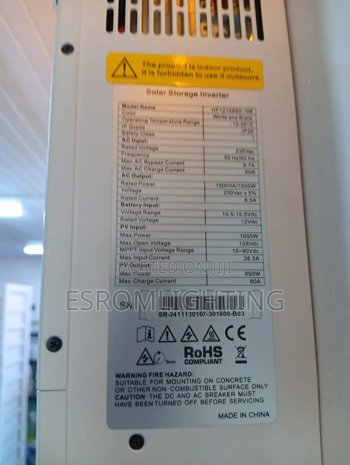 1500w Srne Solar Storage Inverter — Hf1215s60-108