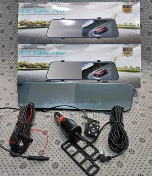 Full Hd Mirror Touch Screen Review Mirror Dash Cam With 2 Lens Dualcam