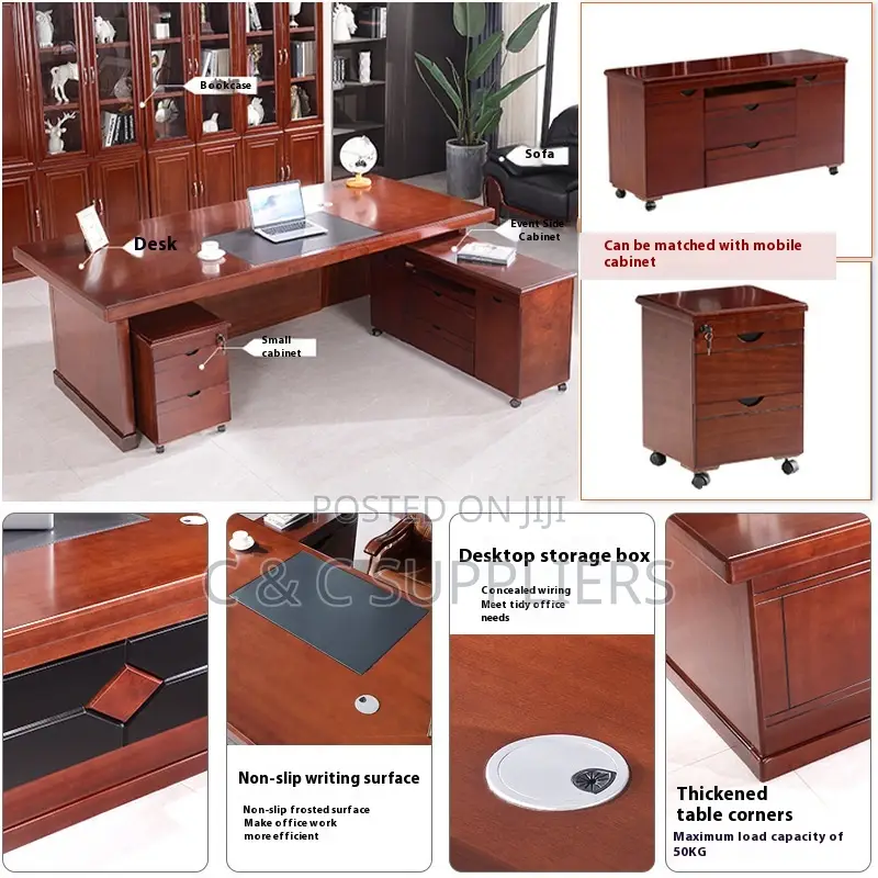 Office Tables: Modern Luxury L Shaped Desks - 180cm