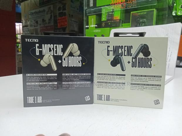 Tecno True 1 Air 42db Hybrid Anc, 50 Hours Long Playtime Earbuds - thumbnail 2