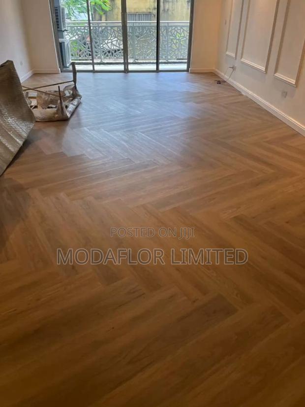 Herringbone SPC Flooring for Luxury Waterproof Interior Design Use
