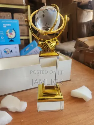 Crystal Globe Trophy Decor –Gh