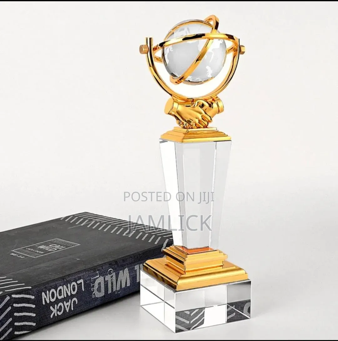 Crystal Globe Trophy Decor –Gh