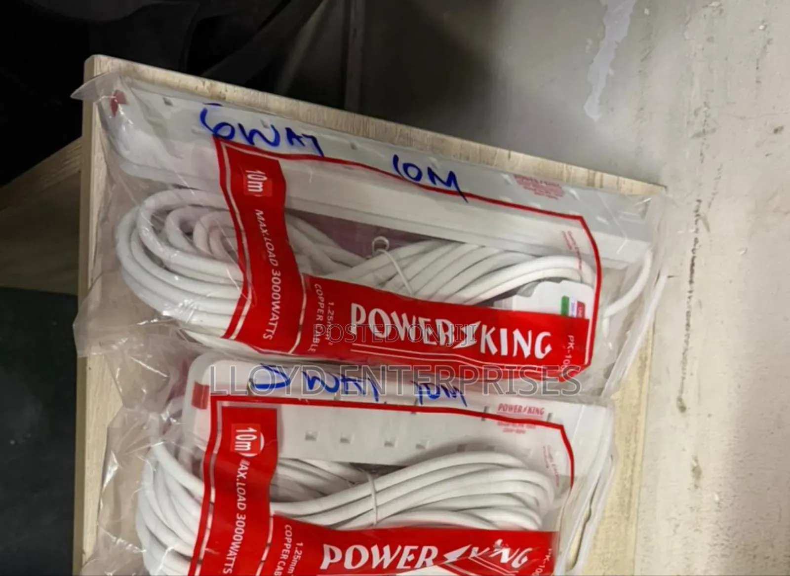 Powerking 6 Way Power Extension With 10m Wire